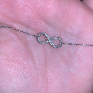 Infinity diamond necklace